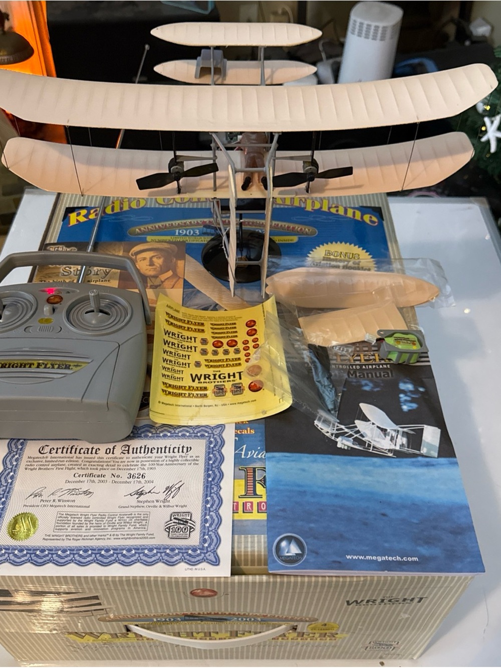 Megatech Wright Flyer Electric RTR Scale RC Plane 1903 MTC7703 *For Parts Only**